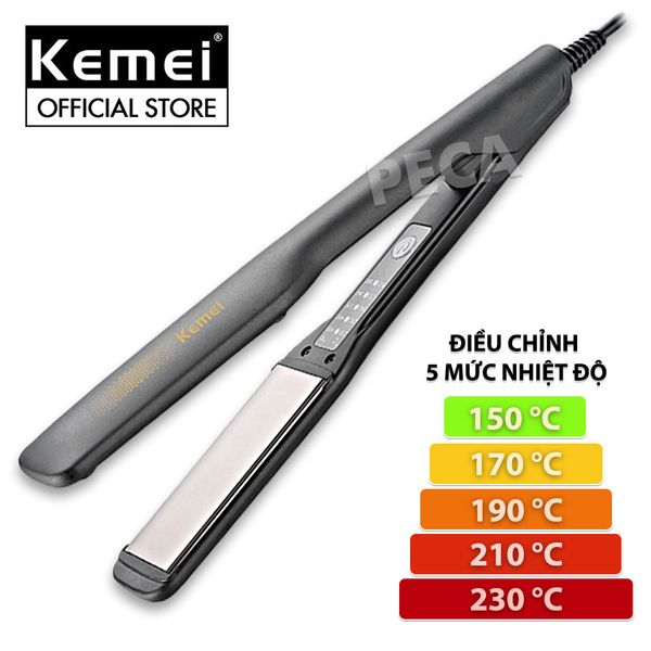 Máy duỗi tóc Kemei KM-2518 điều chỉnh 5 mức nhiệt độ