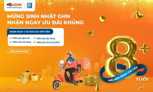 Tưng bừng sinh nhật GHN & Tuha - Nhận quà bao la