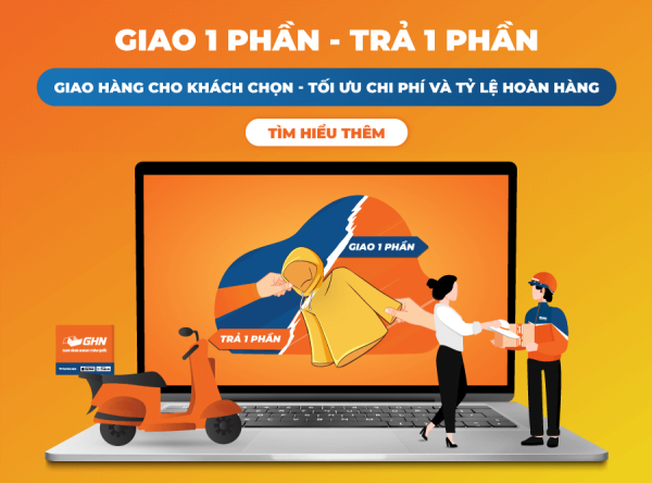 Tính năng giao 1 phần trả 1 phần GHN