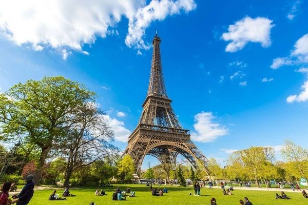 Eiffel Tower - A famous structure made of steel