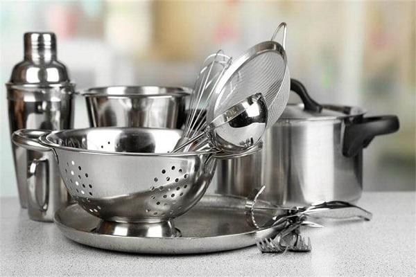 Household appliances are made of stainless steel