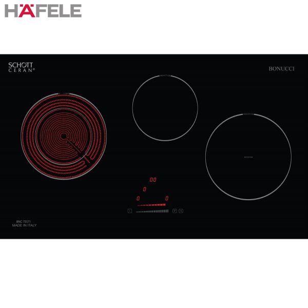 Bảng điều khiển cảm ứng của bếp từ Hafele