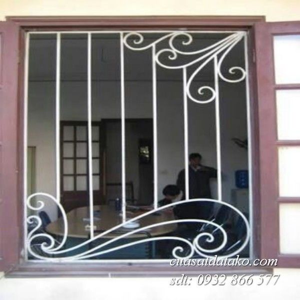 khung bảo vệ cửa sổ sắt mỹ thuật đẹp