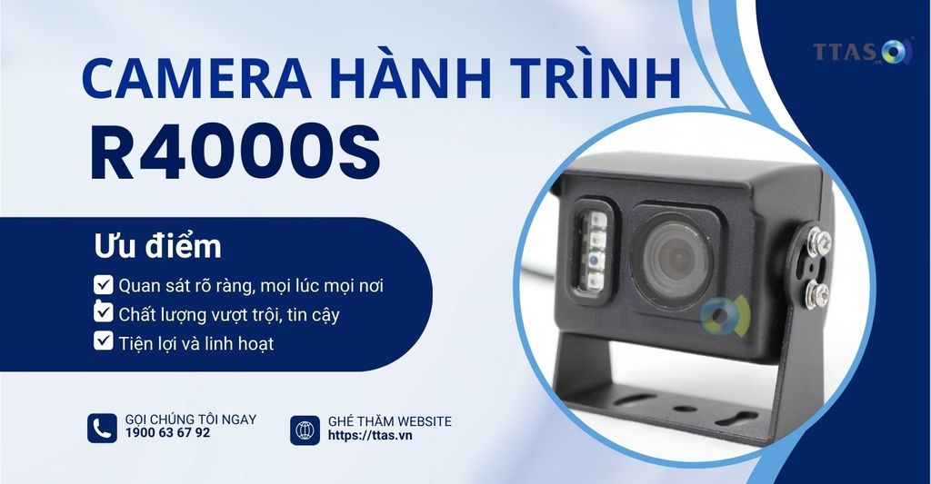 Camera hành trình R4000S đối tác tin cậy cho xe vận tải kinh doanh