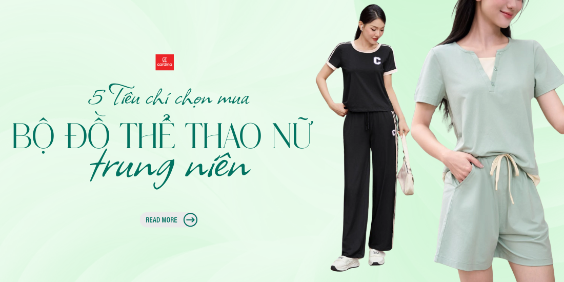 Top 5 tiêu chí không thể bỏ qua khi chọn bộ đồ thể thao nữ trung niên