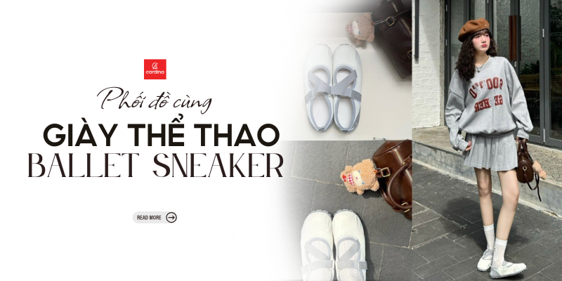 Giày Thể Thao Ballet Sneaker Là Gì? Cách Phối Đồ Cực Xinh Với Giày Sneaker Nữ Kiểu Ballet
