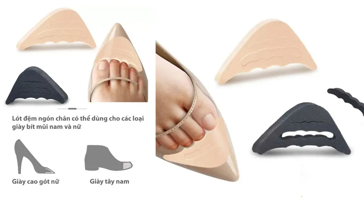 Sử dụng miếng đệm gót chân