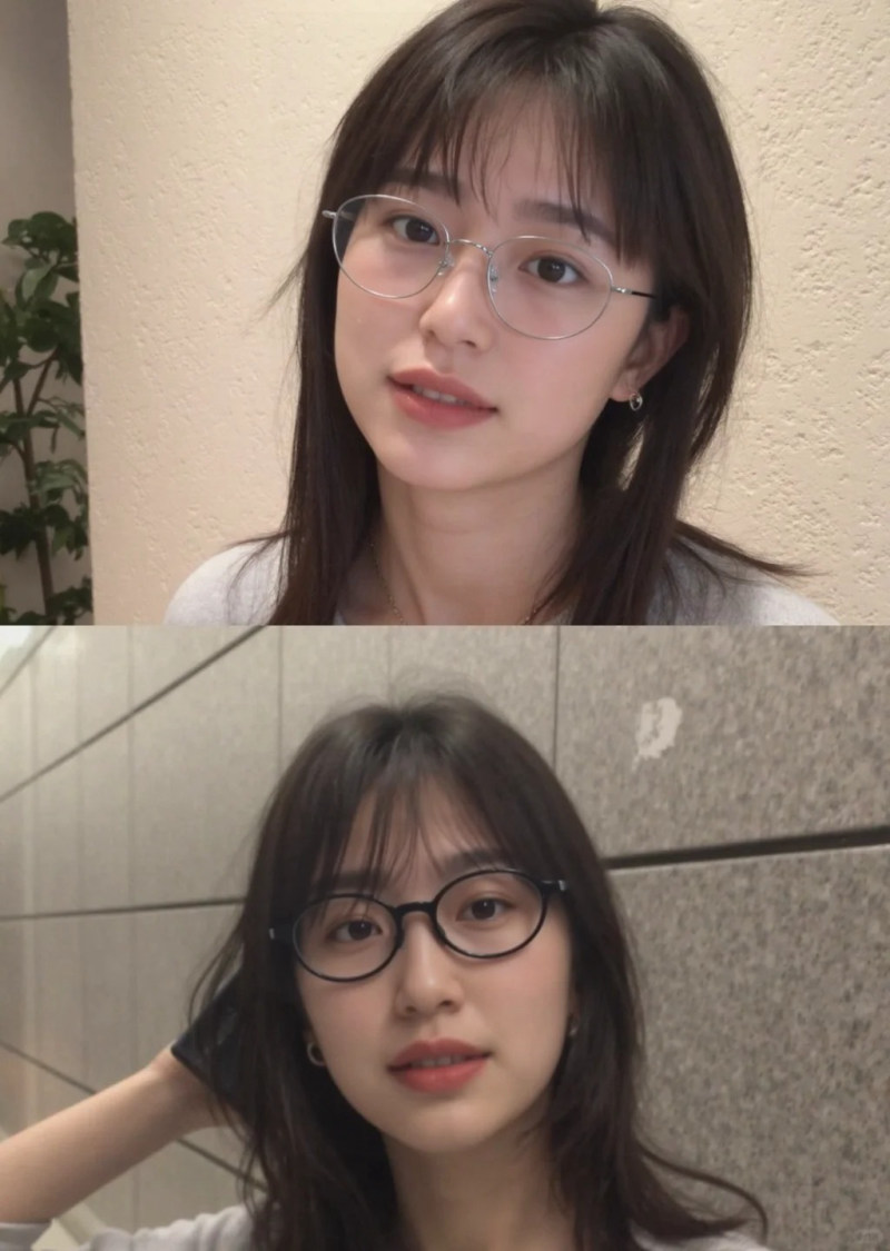 mặt vuông đeo kính gì