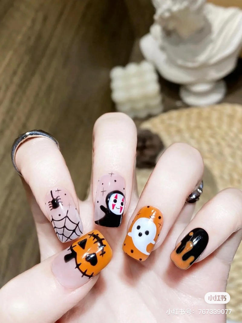 mẫu nail halloween đẹp