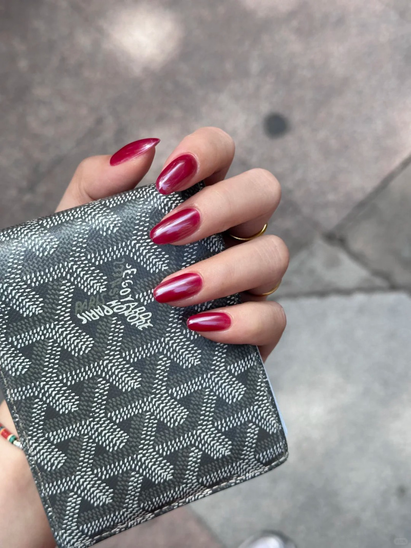 mẫu nail tráng gương