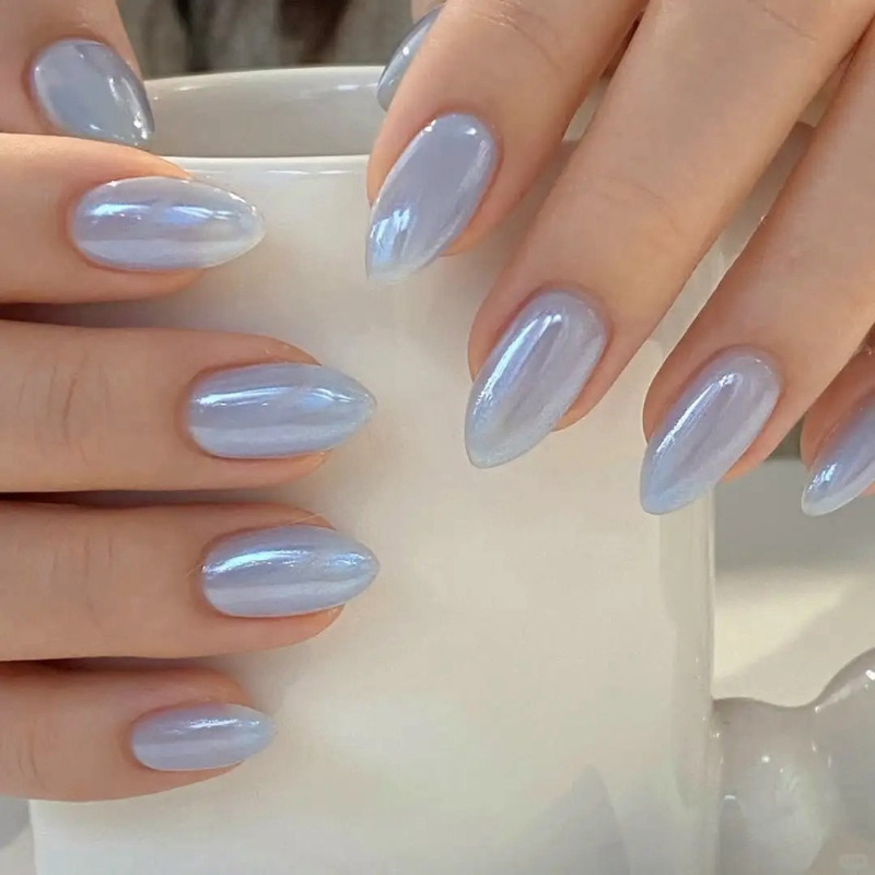 mẫu nail tráng gương