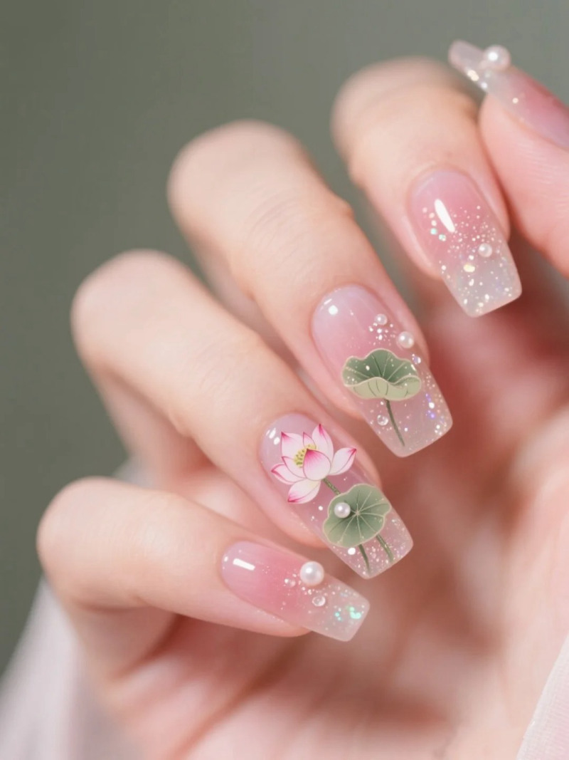 mẫu nail trung thu