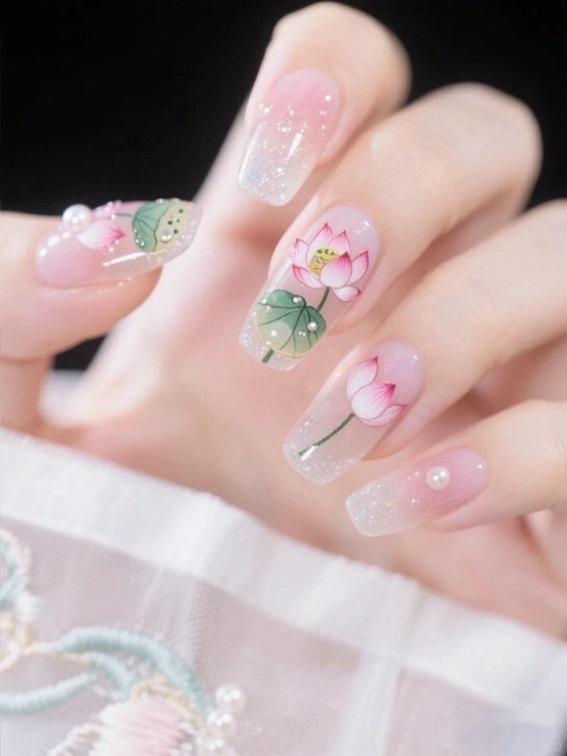 mẫu nail trung thu