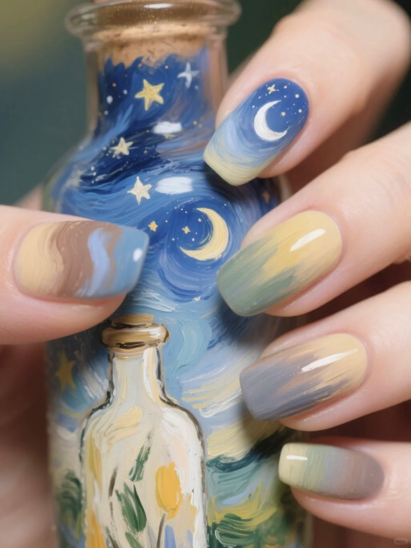 mẫu nail trung thu