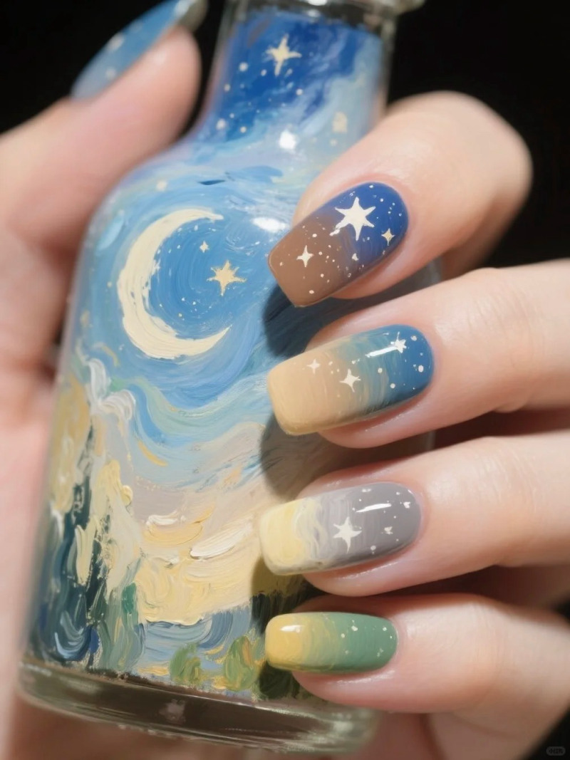 mẫu nail trung thu