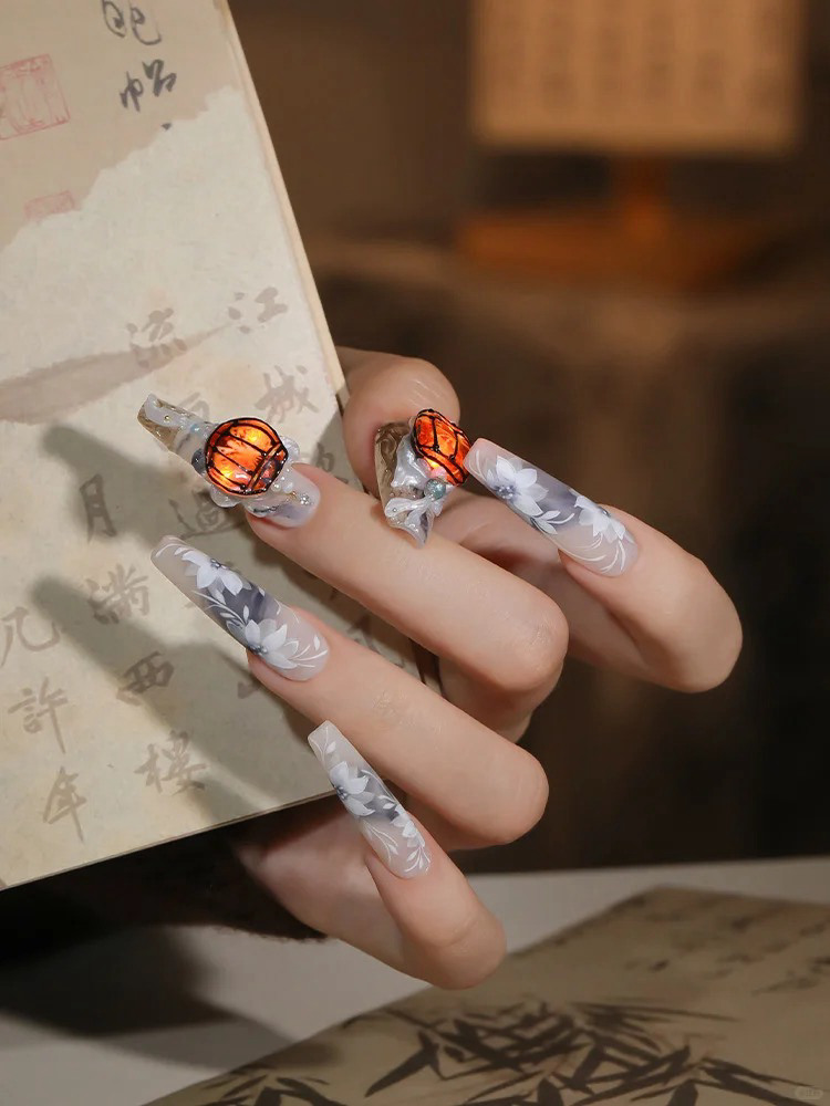 mẫu nail trung thu