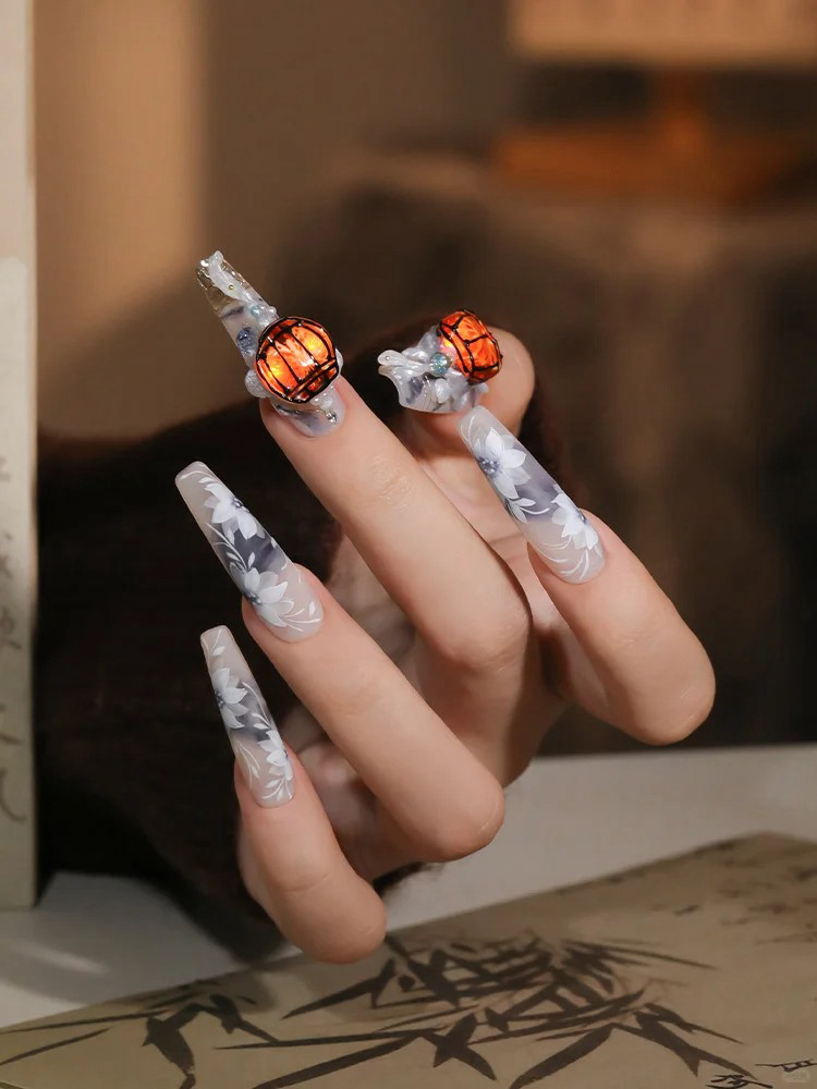 mẫu nail trung thu