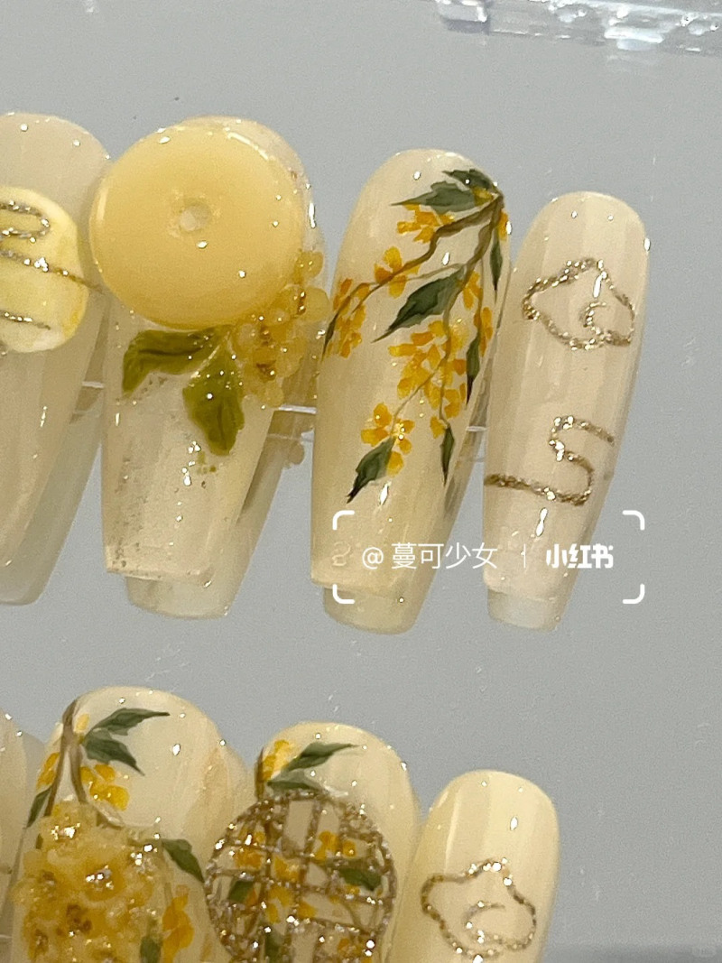 mẫu nail trung thu