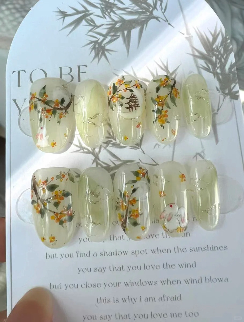 mẫu nail trung thu