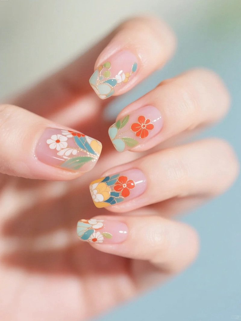 mẫu nail trung thu