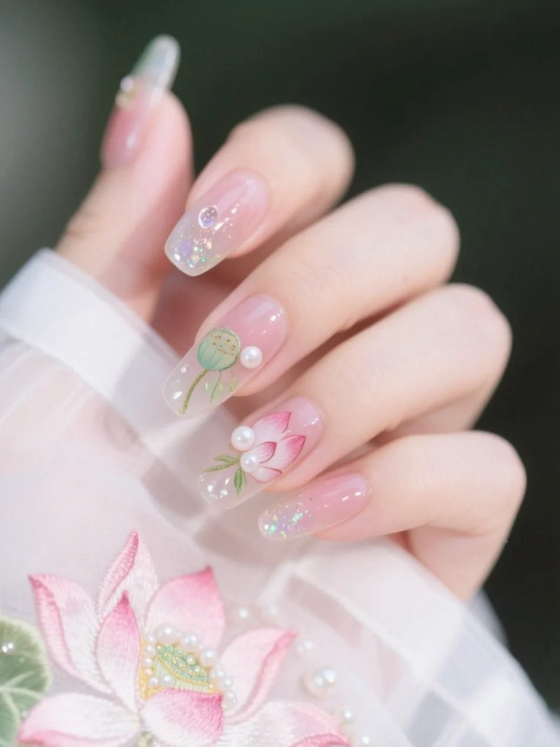 mẫu nail trung thu