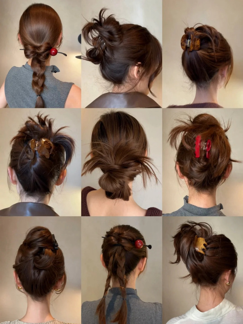 cách cột tóc đẹp mà đơn giản