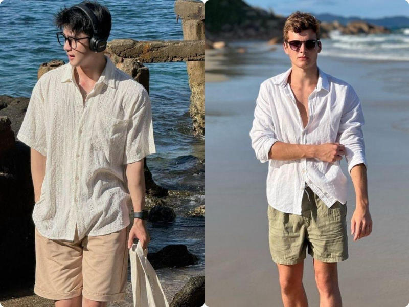 Sơ Mi Vải Gauze (Voan Mỏng) Phủ Ngoài