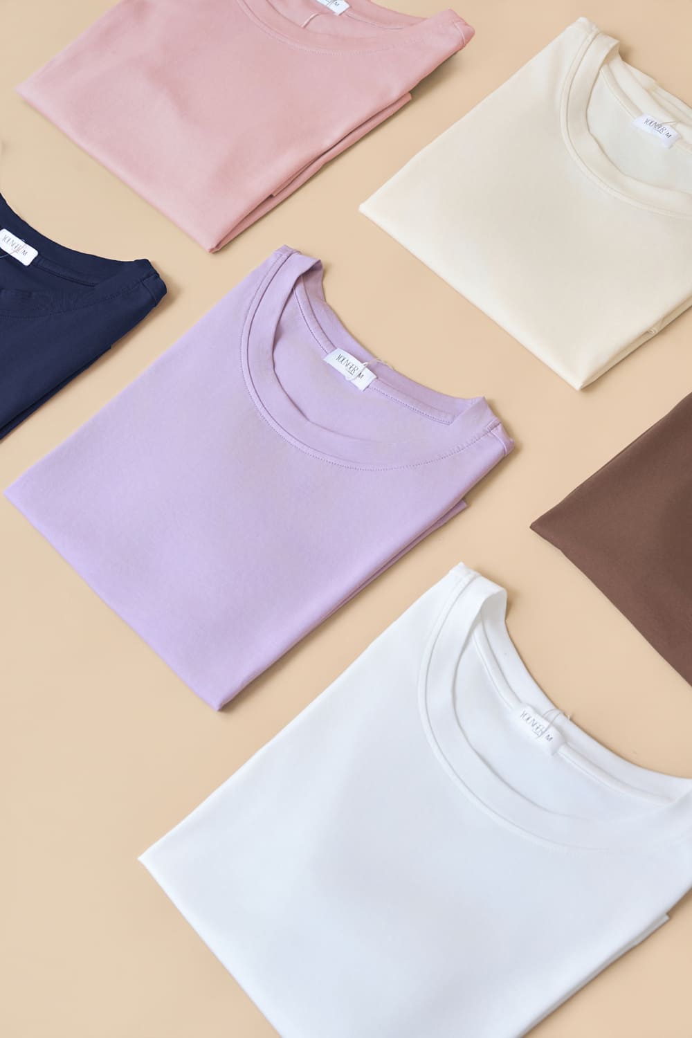 Áo cotton basic cổ tròn