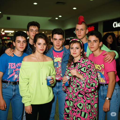 Họa tiết và màu sắc Neon chói lọi