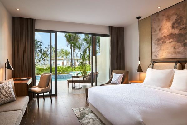 Phòng superior có 1 giường và view biển tại Movenpick Phú Quốc Resort