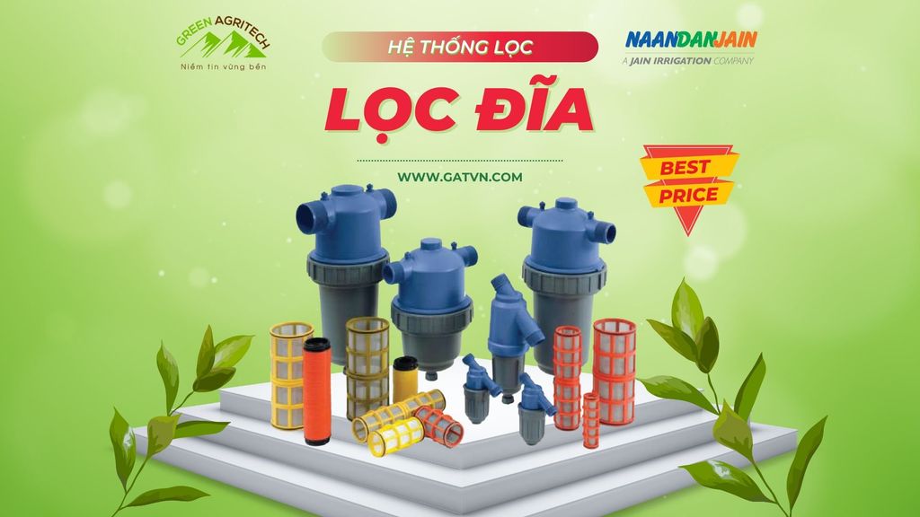 Hệ thống lọc đĩa bảo vệ thiết bị hệ thống tưới