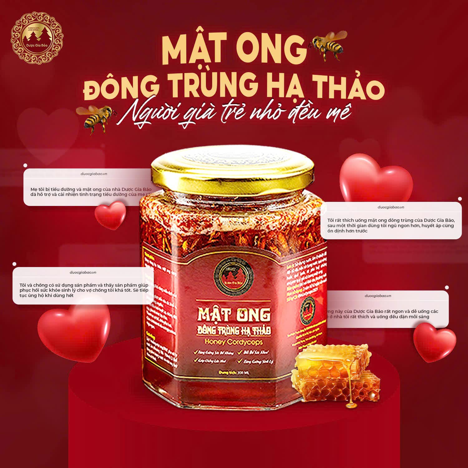 cach ket hop dong trung ha thao va mat ong