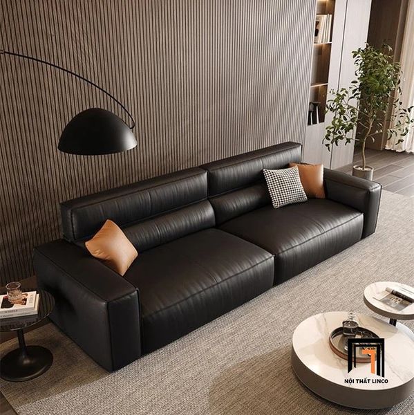 sofa, ghế sofa, sofa băng, sofa văng, sofa da đôi 2m2, ghế sofa băng cao cấp, sofa băng sang trọng da Pu nâu