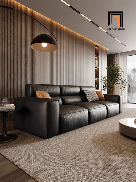 sofa, ghế sofa, sofa băng, sofa văng, sofa da đôi 2m2, ghế sofa băng cao cấp, sofa băng sang trọng da Pu nâu