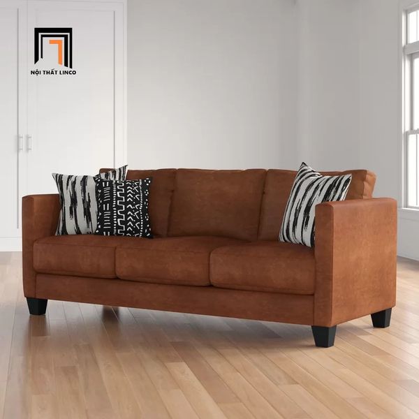 sofa, ghế sofa, sofa băng, sofa văng, ghế sofa da cao cấp, sofa băng phòng khách, sofa băng dài 2m màu nâu