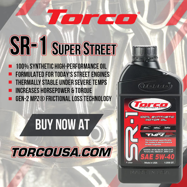 Sản phẩm dầu nhớt hiệu suất cao cho mọi loại động cơ Torco SR-1