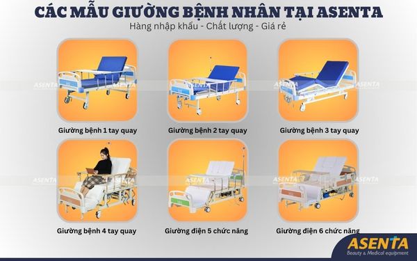 Các mẫu giường bệnh nhân đang được bán chạy tại ASENTA