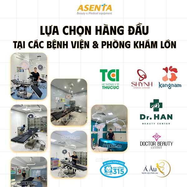 Những đối tác hàng đầu trong ngành Y Tế đã lựa chọn giường phẫu thuật tại Asenta