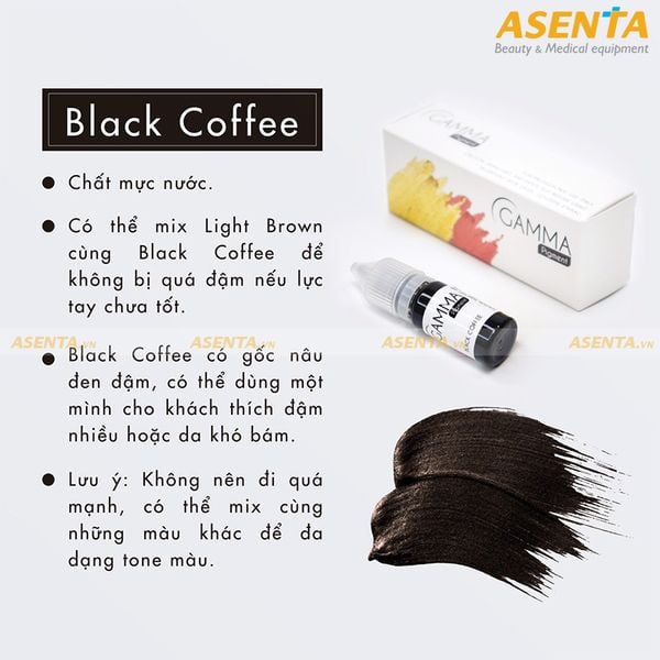 Lưu ý khi sử dụng mực phun xăm Gamma Black Coffee