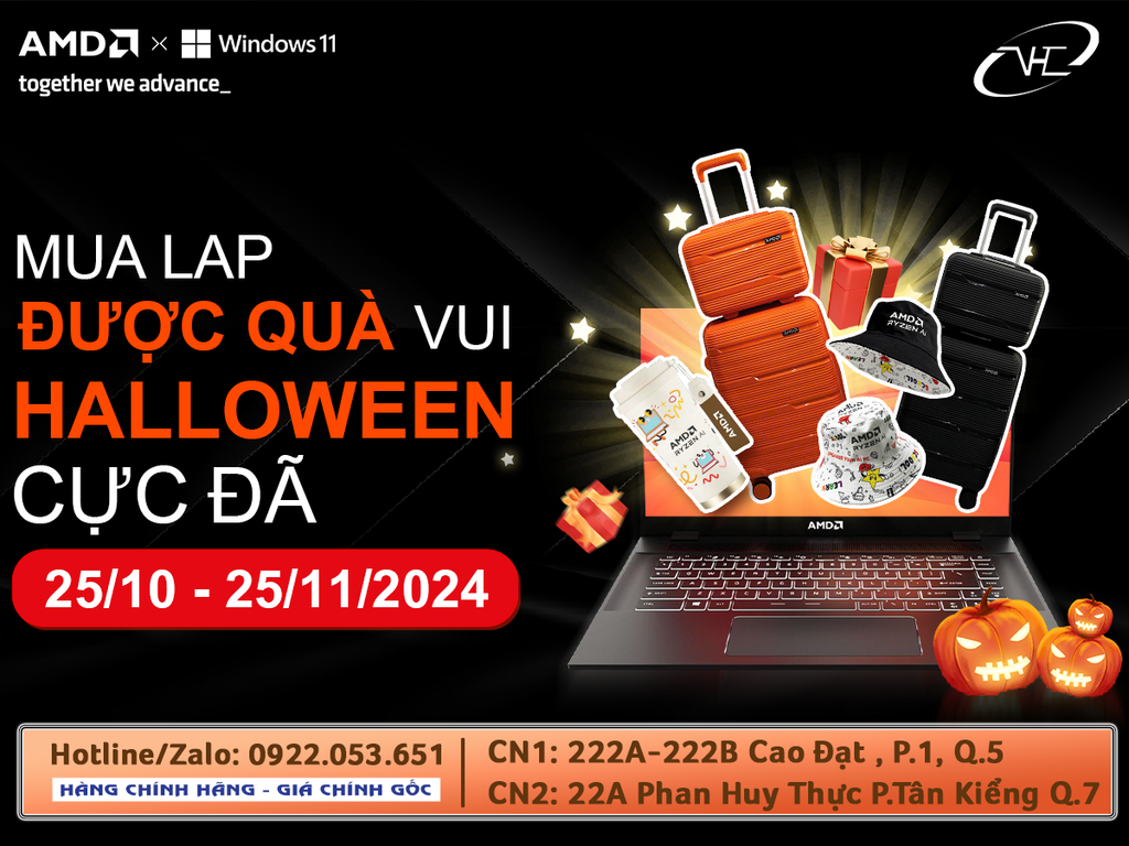Mua Lap Được Quà Vui Halloween Cực Đã Cùng AMD