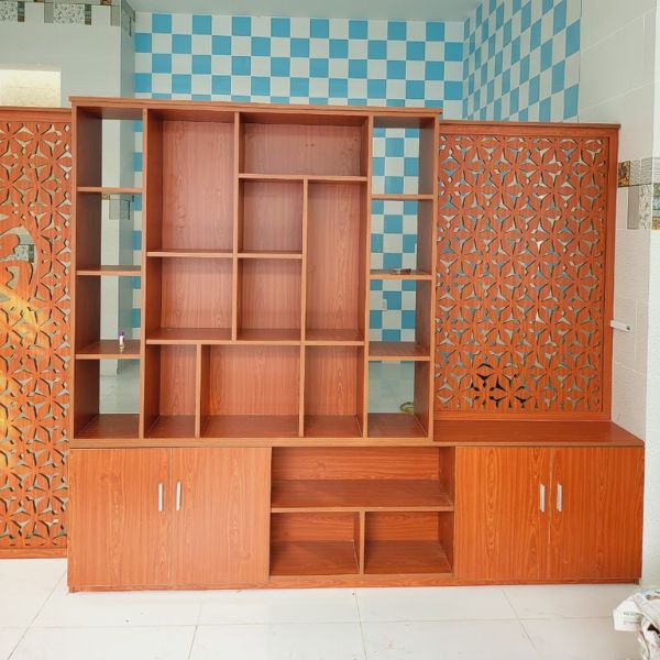 Ý tưởng thiết kế vách ngăn cnc trang trí phòng khách đẹp
