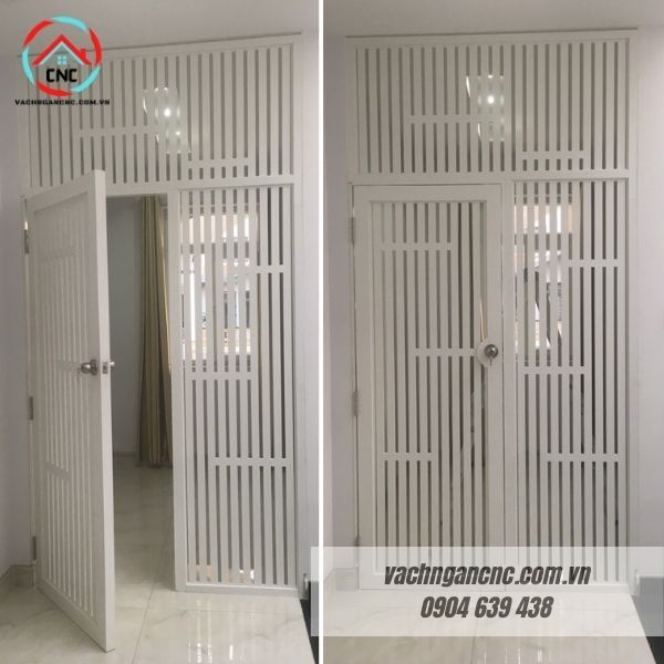 40 Mẫu vách ngăn phòng ngủ bằng gỗ công nghiệp đẹp hiện đại