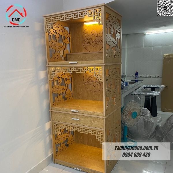 Mẫu tủ thờ 3 tầng mdf đẹp - giải pháp hiện đại cho không gian thờ cúng