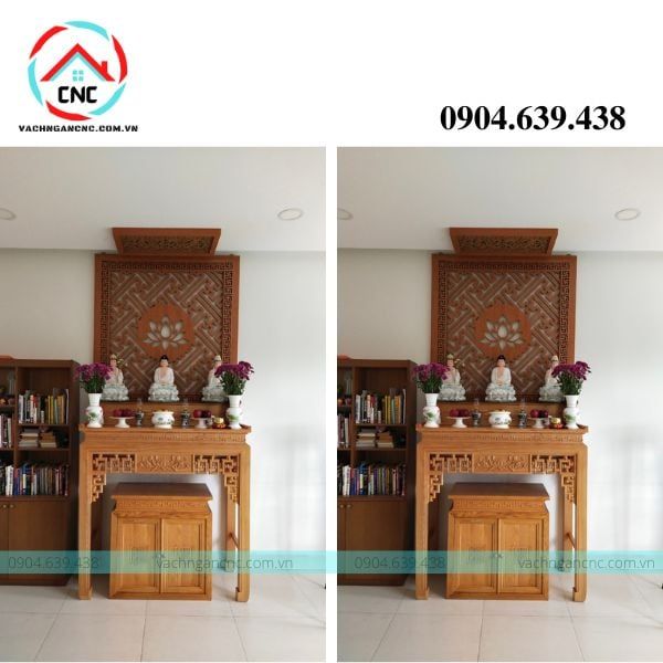 Tại sao bạn nên chọn vách ngăn bàn thờ cho chung cư?