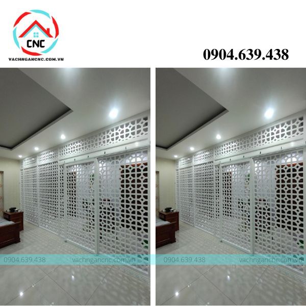 Ưu điểm của vách ngăn cnc phòng khách và phòng ngủ