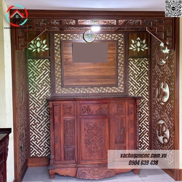 Mẫu vách ngăn phòng thờ đẹp và mức giá tốt nhất tphcm