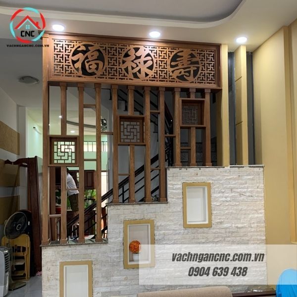 Thiết kế vách ngăn cầu thang đẹp và độc đáo