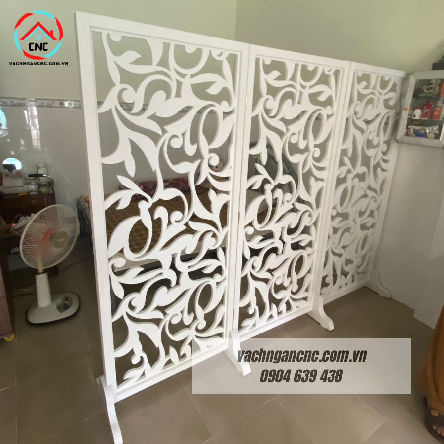 Xưởng bán bình phong gỗ cnc mẫu đẹp-giá rẻ tại TPHCM