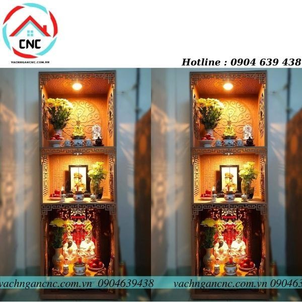Vách Ngăn Bàn Thờ Nhà Chung Cư 2023 Nên Làm