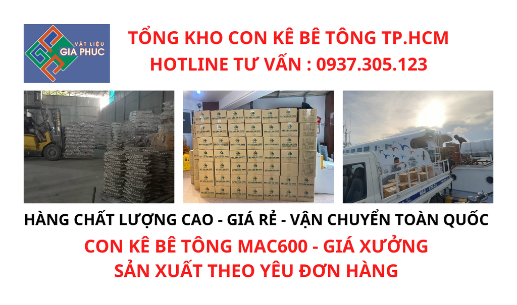 CON KÊ BÊ TÔNG GIÁ RẺ TP.HCM - CỤC KÊ BÊ TÔNG HỆ SÀN, DẦM, MÓNG GIÁ TỐT NHẤT